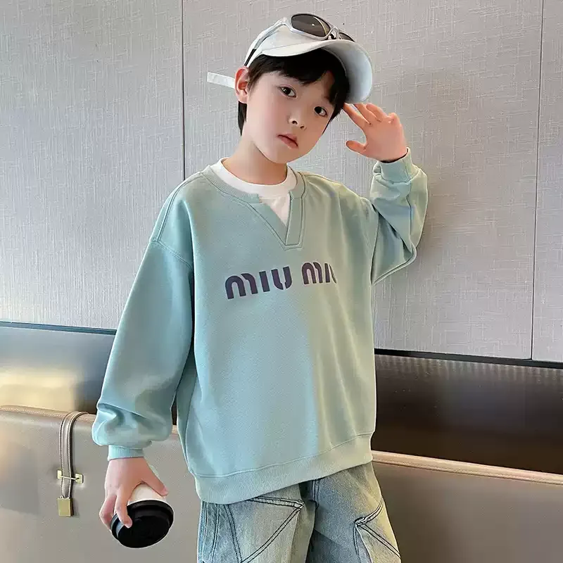 【120-170cm】絶対後悔しない 大注目 ユニーク シンプル カジュアル 男の子 トレーナー