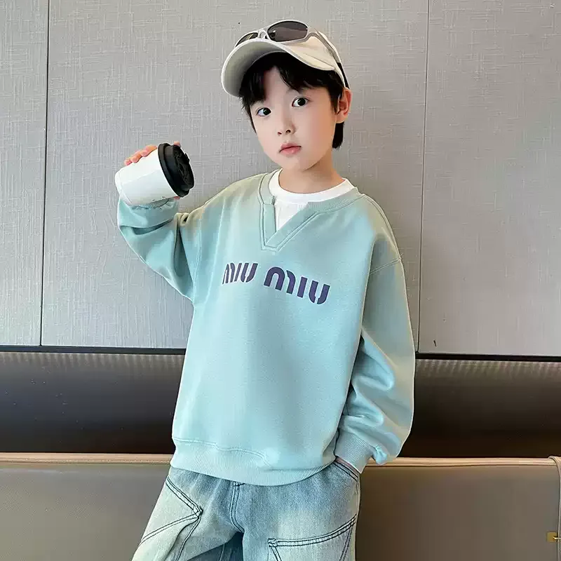 【120-170cm】絶対後悔しない 大注目 ユニーク シンプル カジュアル 男の子 トレーナー