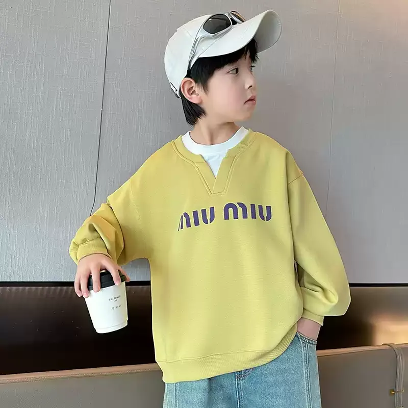 【120-170cm】絶対後悔しない 大注目 ユニーク シンプル カジュアル 男の子 トレーナー