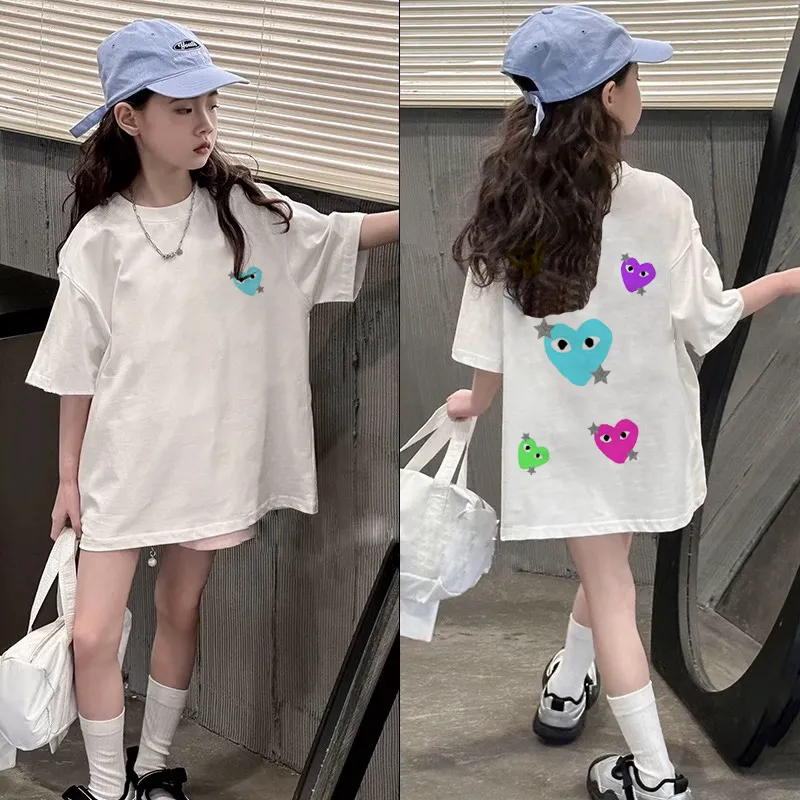 【90-160cm】リラックス感ある 好感度UP カジュアル 女の子 半袖 Ｔシャツ