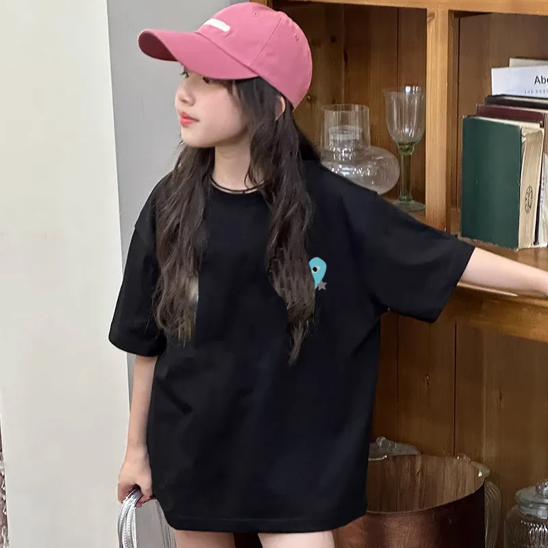 【90-160cm】リラックス感ある 好感度UP カジュアル 女の子 半袖 Ｔシャツ