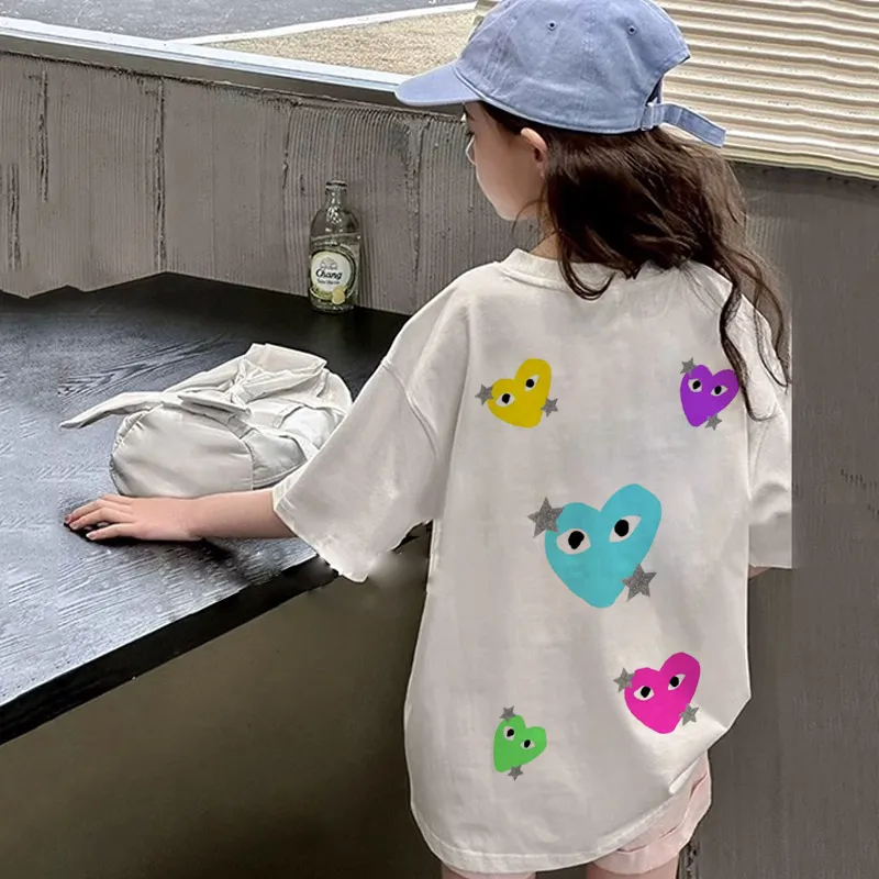 【90-160cm】リラックス感ある 好感度UP カジュアル 女の子 半袖 Ｔシャツ