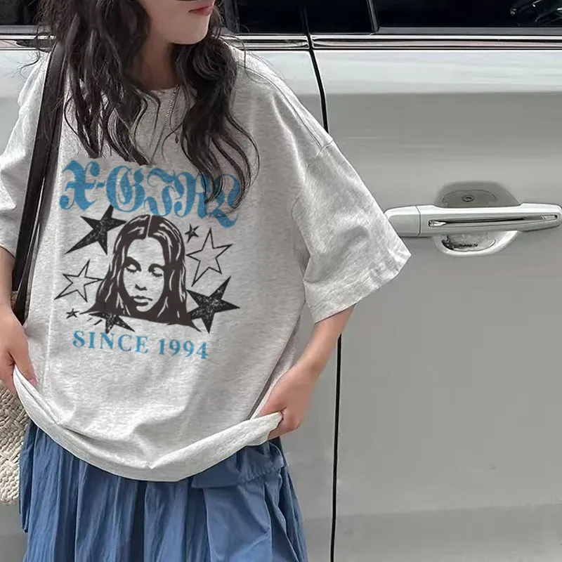 【90-160cm】絶対見逃さないで  プリント 合わせやすい 可愛い 女の子 半袖 Ｔシャツ