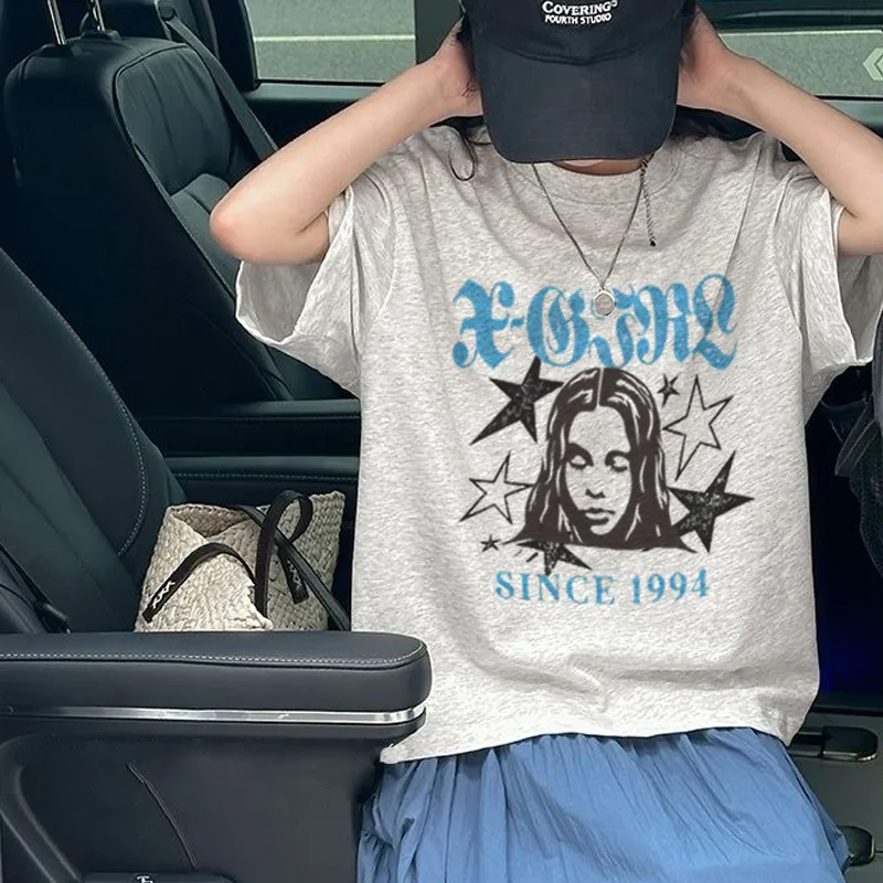 【90-160cm】絶対見逃さないで  プリント 合わせやすい 可愛い 女の子 半袖 Ｔシャツ