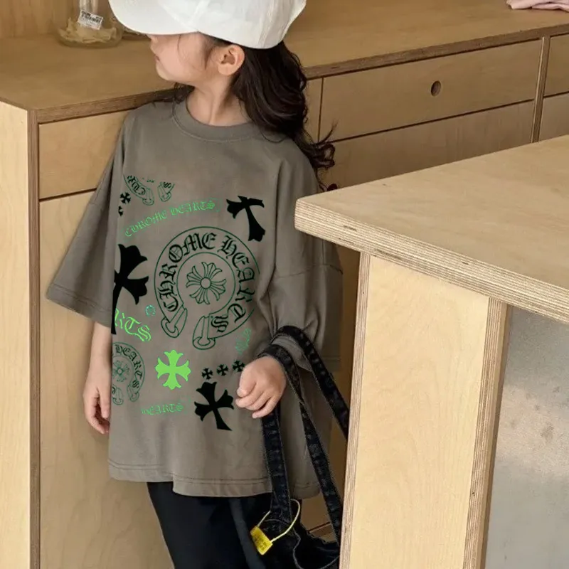 【90-160cm】オシャレ度高め 大注目 カジュアル ユニーク 着やすい 女の子 半袖 Ｔシャツ