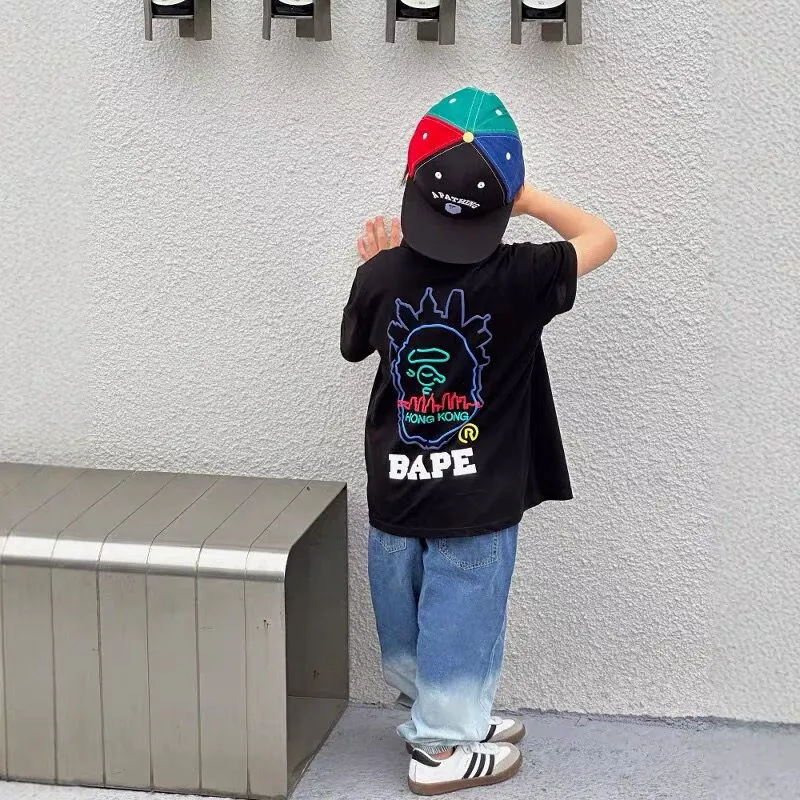 【90-170cm】トレンド感満点 大人気 カジュアル 着やすい POLOネック 男の子 半袖 Ｔシャツ