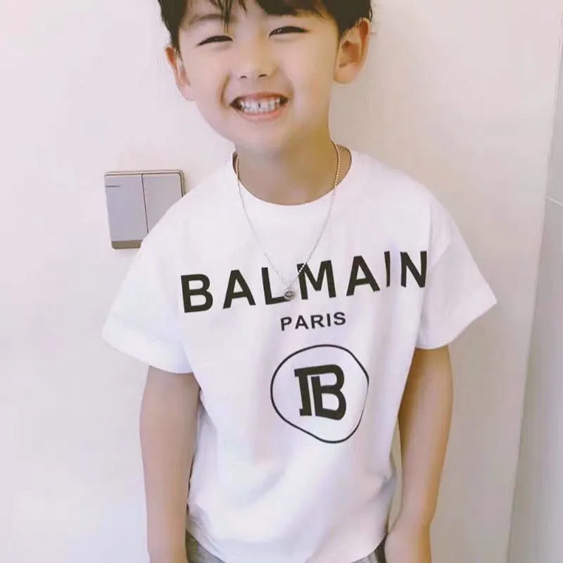 【90-160cm】着回し最強 売れ筋 アルファベット 快適 着やすい 半袖 Ｔシャツ