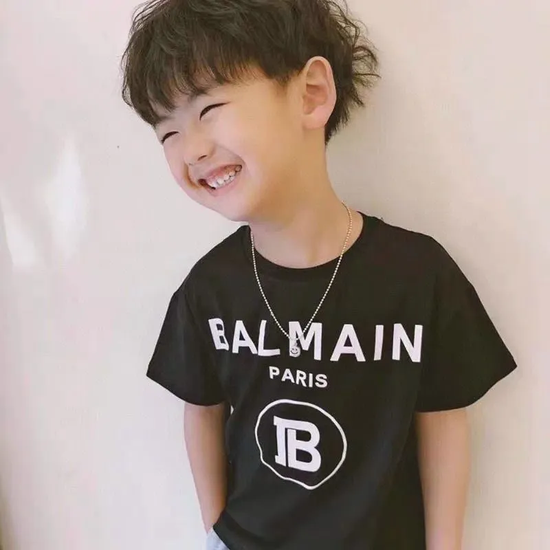 【90-160cm】着回し最強 売れ筋 アルファベット 快適 着やすい 半袖 Ｔシャツ
