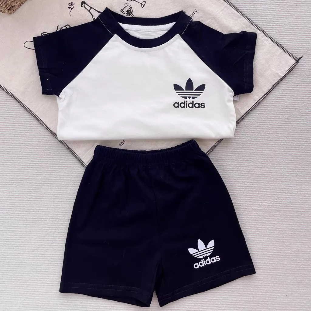 【80-140cm】二点セット 好感度100％ カジュアル 快適 半袖Ｔシャツ＋ショートパンツ セットアップ