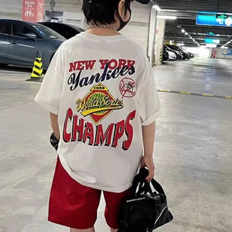 【90-160cm】存在感アップ  大人気 プリントアルファベット 男の子 半袖 Ｔシャツ