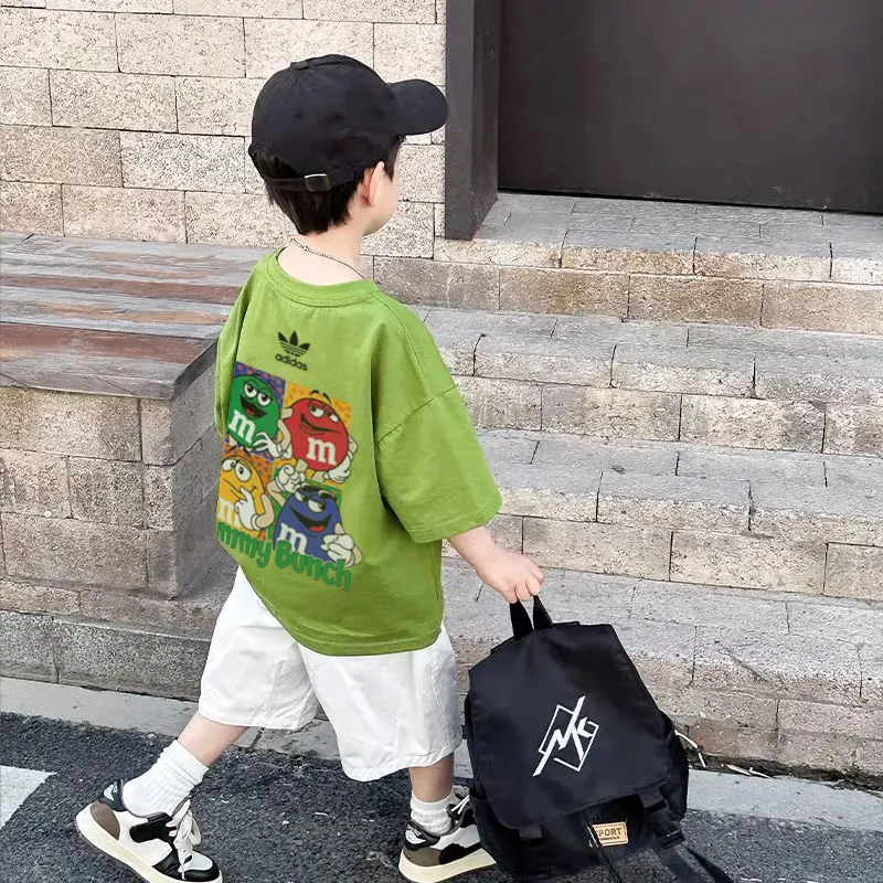 【90-160cm】売り切れ必至 大人気 プリント 合わせやすい 男の子 半袖 Ｔシャツ