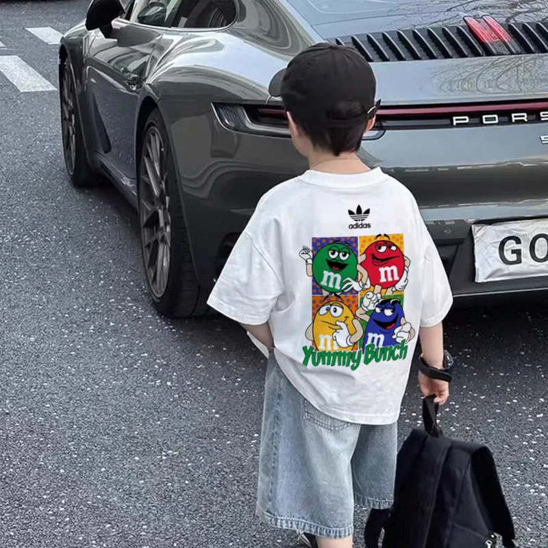 【90-160cm】売り切れ必至 大人気 プリント 合わせやすい 男の子 半袖 Ｔシャツ