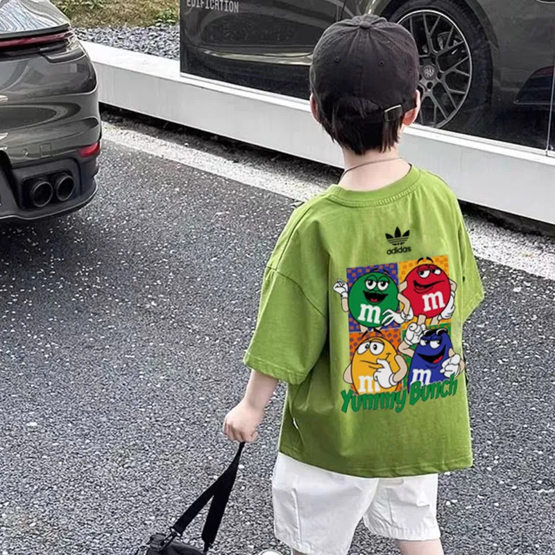 【90-160cm】売り切れ必至 大人気 プリント 合わせやすい 男の子 半袖 Ｔシャツ