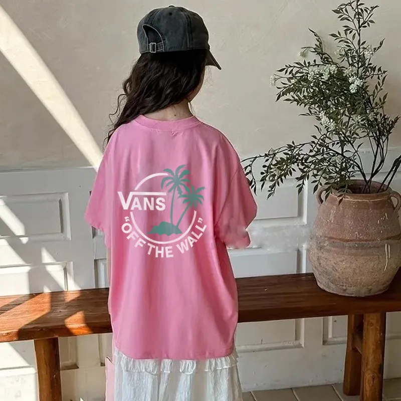 【90-160cm】おしゃれキッズ必見 シンプル アルファベット 着やすい 女の子 半袖Ｔシャツ