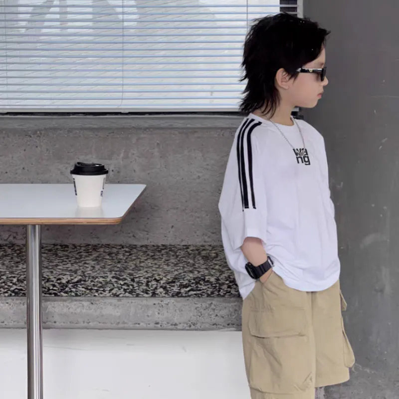 【100-160cm】よく売れる 大人気 カジュアル シンプル 男の子 半袖 Ｔシャツ