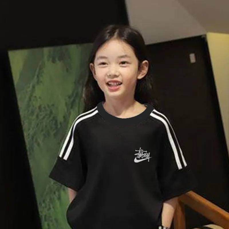 【90-160cm】二点セット 単品注文可 おしゃれ 好感度アップ シンプル 女の子 Tシャツ＋ショートパンツ