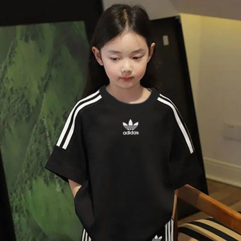 【90-160cm】二点セット 単品注文可 定番 シンプル 女の子 着心地良い Tシャツ＋ショートパンツ