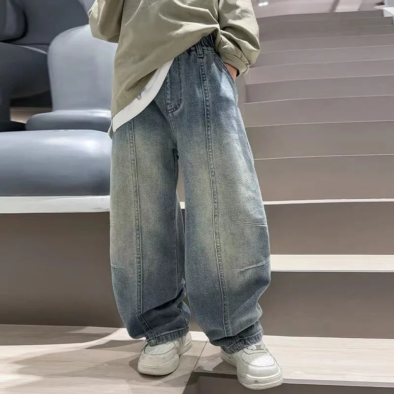 【110-170cm】話題沸騰中 大人気 新作 カジュアル 合わせやすい 男の子 デニム パンツ