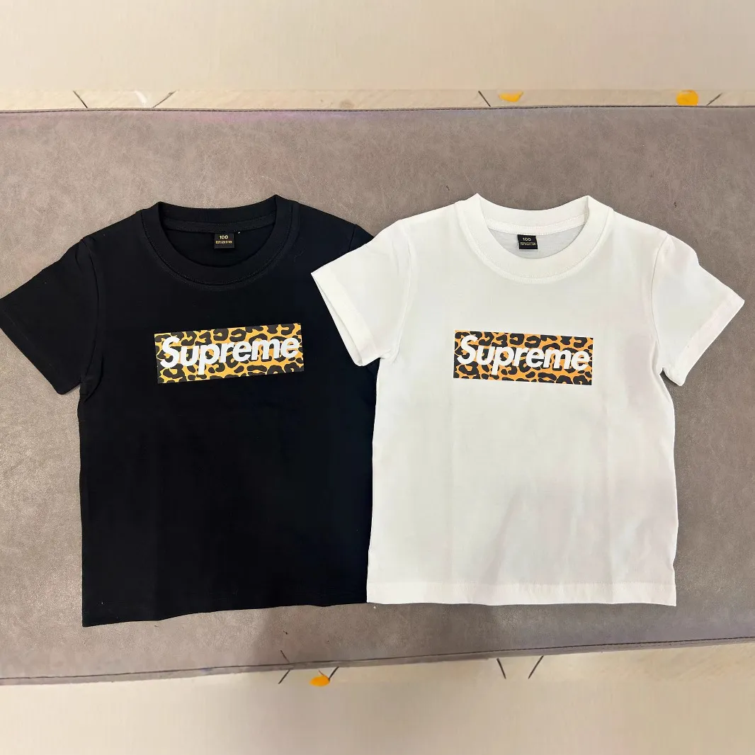 【90-160cm】着回し最強  爆売れ中 カジュアル トレンド ヒョウ柄 半袖 Ｔシャツ