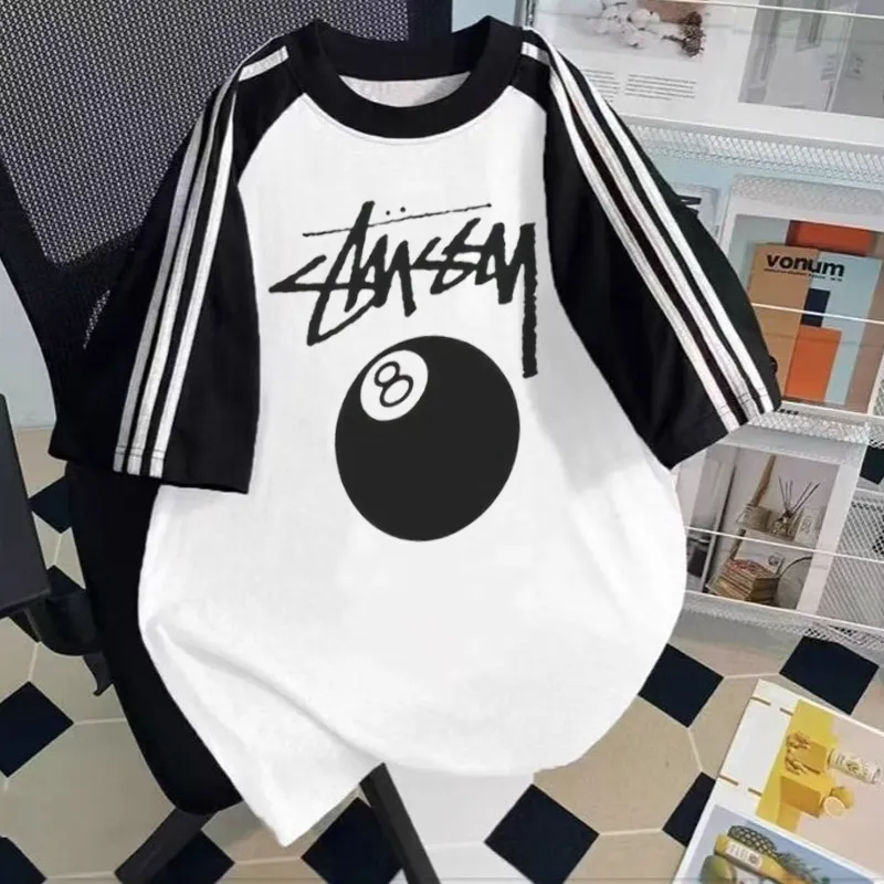 【110-160cm】目を奪われる 注目度UP 快適 配色 合わせやすい 半袖 Ｔシャツ