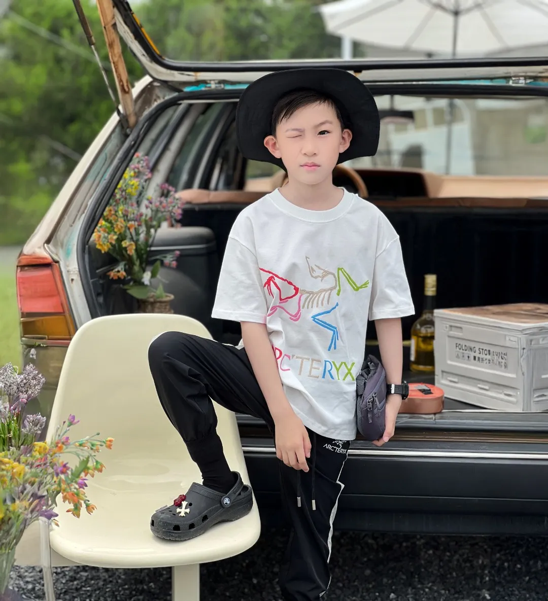 【90-160cm】着回し最強 大活躍 カジュアル トレンド  ユニーク 男の子 半袖 Ｔシャツ