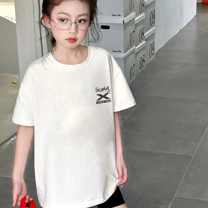 【90-160cm】元気いっぱい 大人気 可愛い スタイリッシュ 女の子 半袖 Ｔシャツ