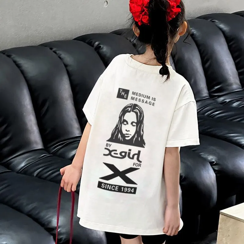 【90-160cm】元気いっぱい 大人気 可愛い スタイリッシュ 女の子 半袖 Ｔシャツ