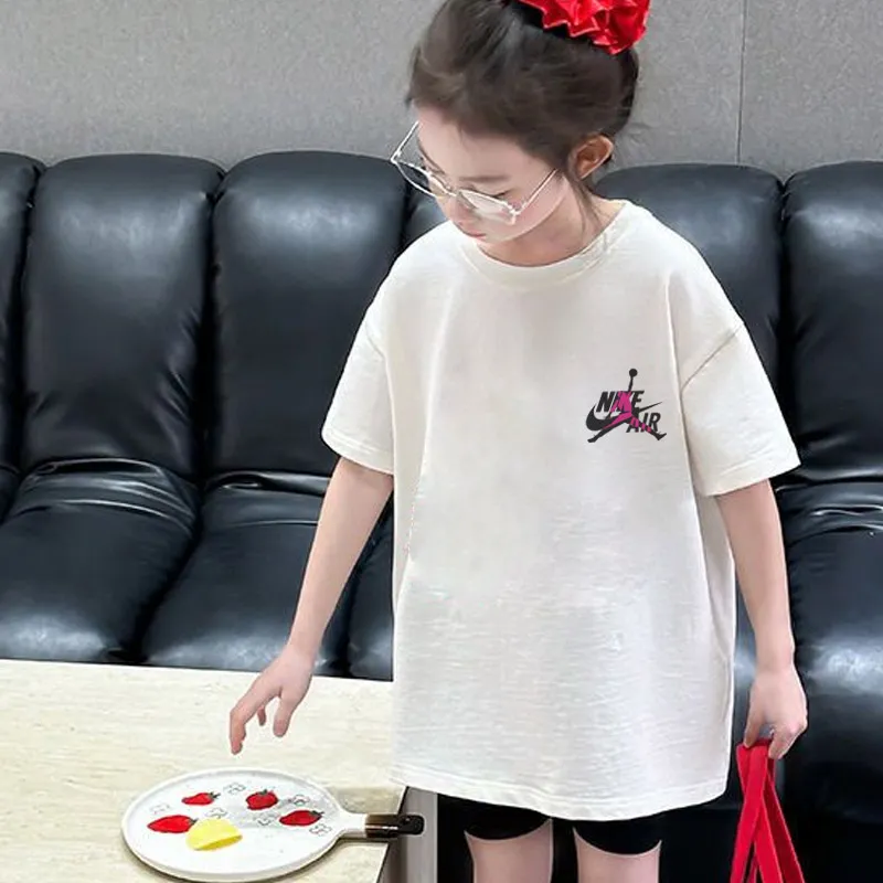 【90-160cm】好感度100％  売れ筋 トレンド 合わせやすい 女の子 半袖 Ｔシャツ