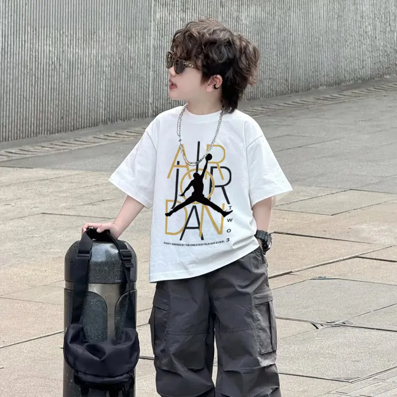 【90-160cm】存在感アップ  大活躍 カジュアル トレンド クール 男の子 半袖 Ｔシャツ
