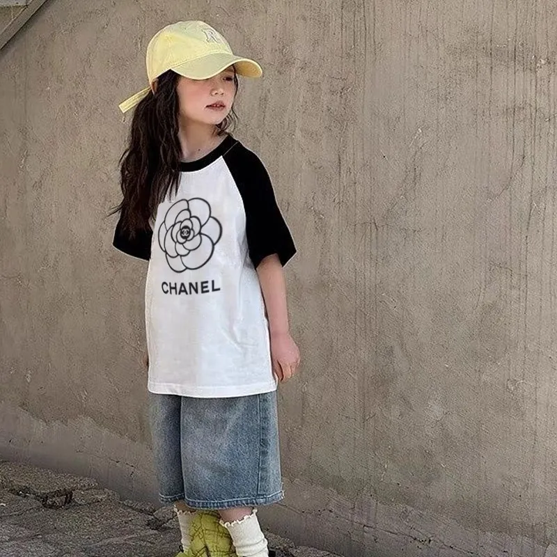 【110-170cm】おしゃれキッズ必見 シンプル 合わせやすい 女の子 半袖 Ｔシャツ