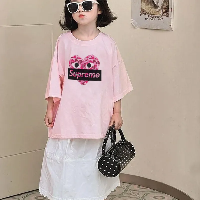 【90-160cm】絶対欲しい  大活躍 可愛い  カジュアル 着やすい 女の子 半袖 Ｔシャツ