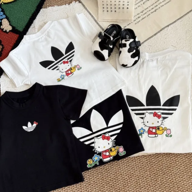 【90-150cm+親サイズ】売り切れ必至 カートゥーン 可愛い 合わせやすい 親子ペア 半袖 Ｔシャツ