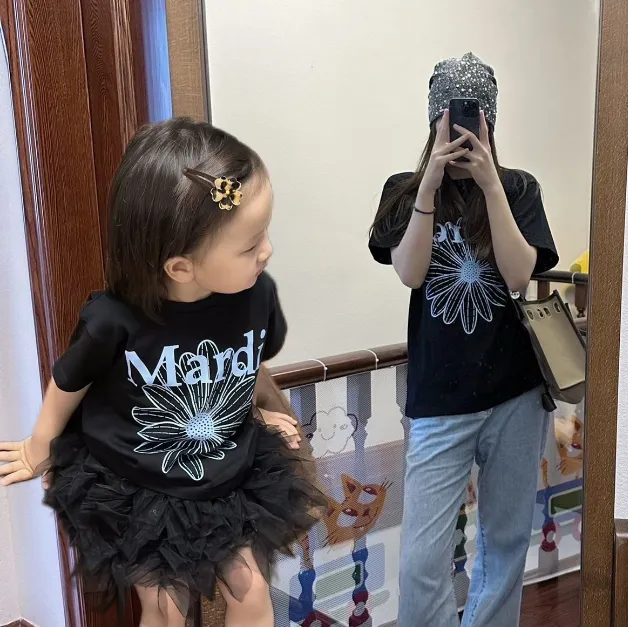 【90-150cm+親サイズ】絶対欲しい 売れ筋 可愛い 合わせやすい 親子ペア 半袖 Ｔシャツ
