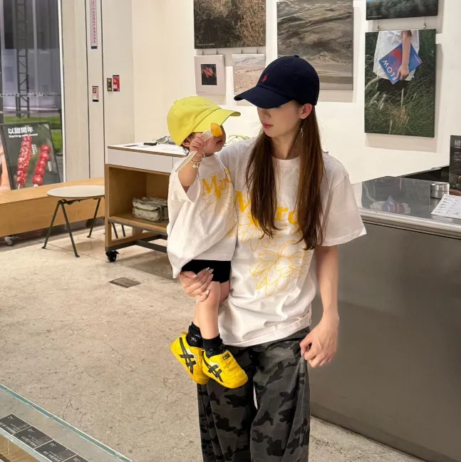 【90-150cm+親サイズ】話題沸騰中 大活躍 定番 カジュアル 親子ペア 半袖 Ｔシャツ