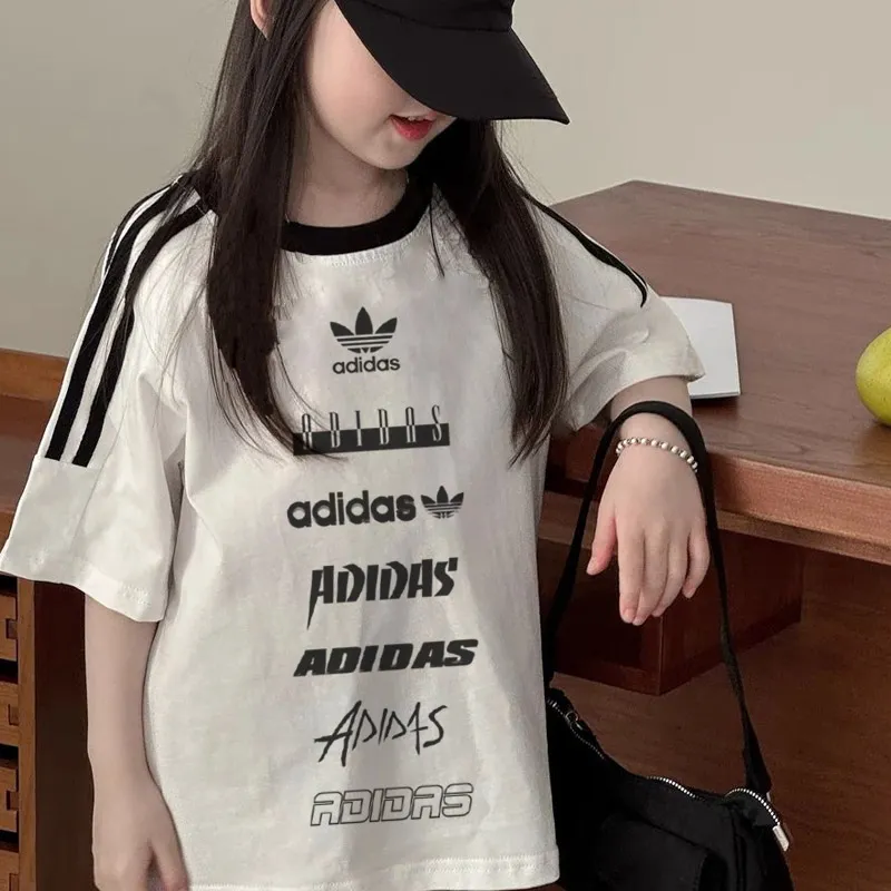 【100-150cm】存在感アップ  デザイン満点 おしゃれ カジュアル 女の子 半袖 Ｔシャツ