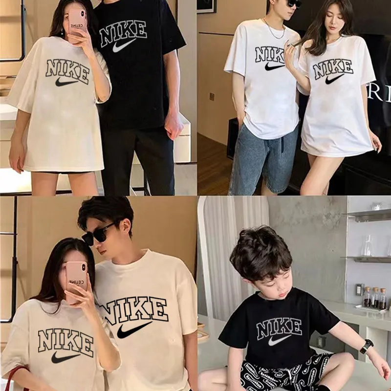 【90-150cm+親サイズ】今季も大注目 売れ筋 カジュアル プリント 親子ペア 半袖 Ｔシャツ