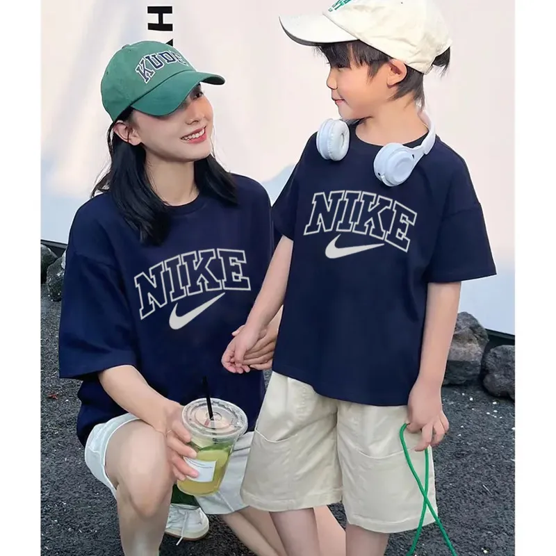 【90-150cm+親サイズ】今季も大注目 売れ筋 カジュアル プリント 親子ペア 半袖 Ｔシャツ