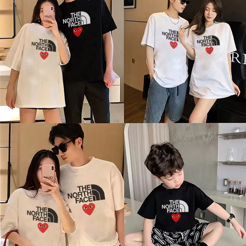 【90-150cm+親サイズ】トレンド感満点 大活躍 カジュアル 着やすい 親子ペア 半袖 Ｔシャツ