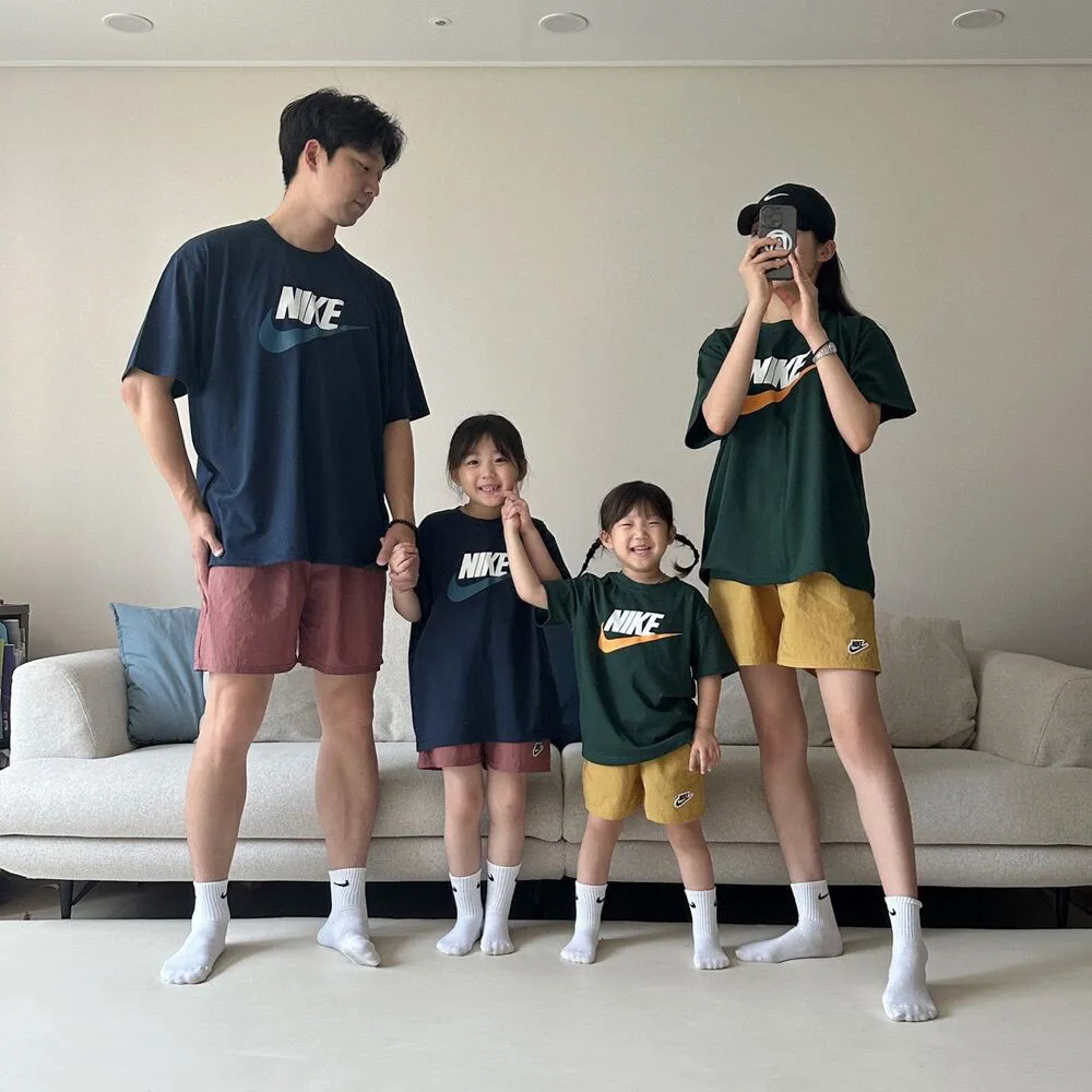 【90-160cm+親サイズ】好感度100％  大人気 カジュアル 着やすい 親子ペア 半袖 Ｔシャツ