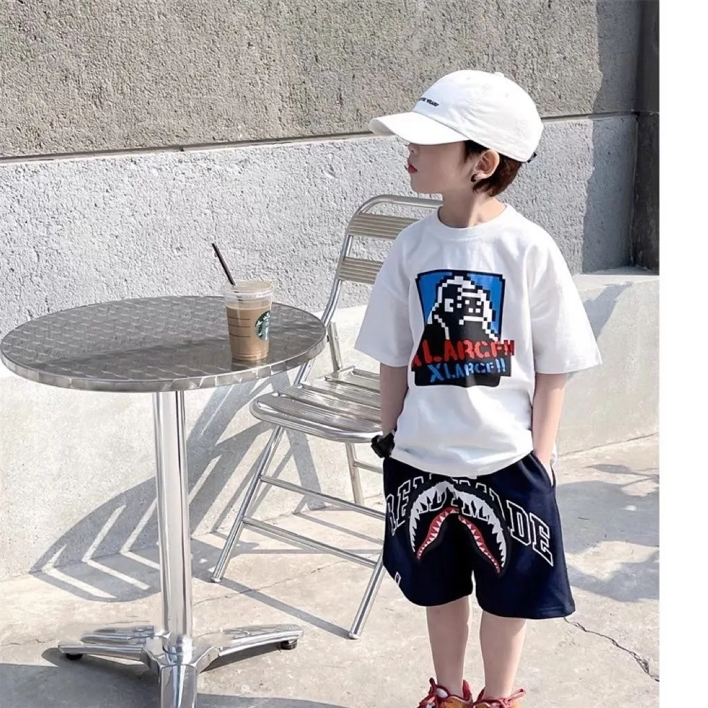 【90-160cm】リラックス感ある 大注目 カジュアル プリント 男の子 半袖 Ｔシャツ