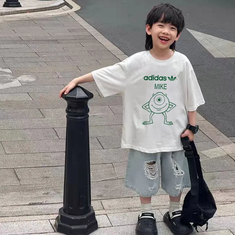 【90-160cm】リラックス感ある 大活躍 カジュアル デザイン満点 男の子 半袖 Ｔシャツ