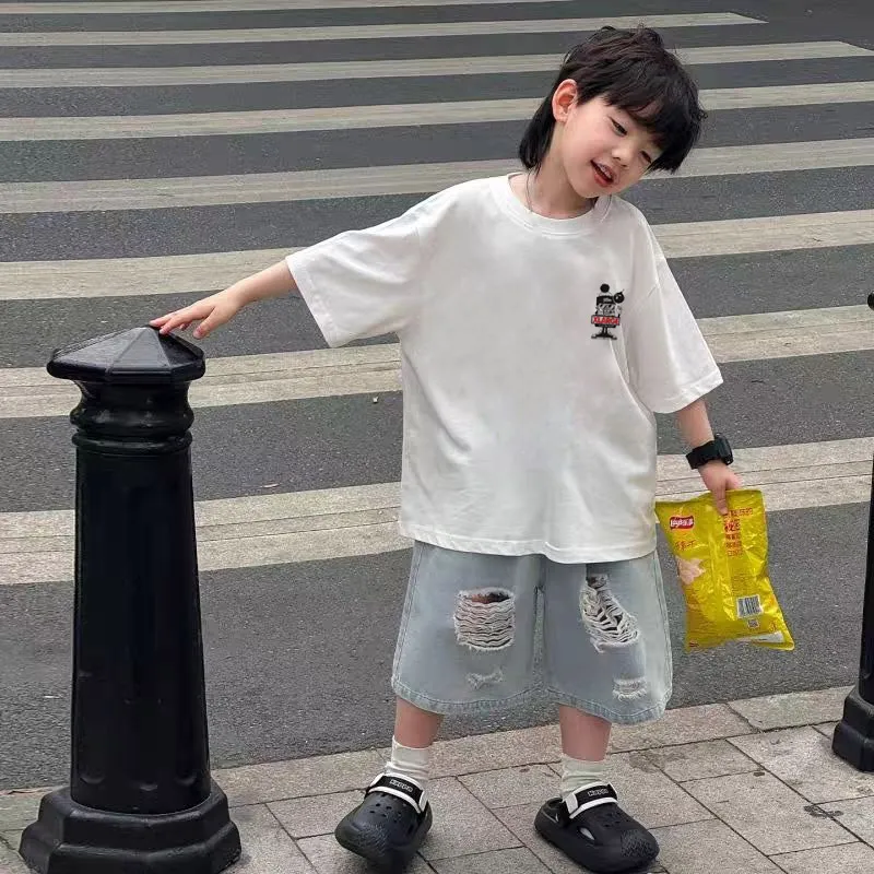 【90-160cm】人気上昇中 大活躍 トレンド  動きやすさ抜群 男の子 半袖 Ｔシャツ