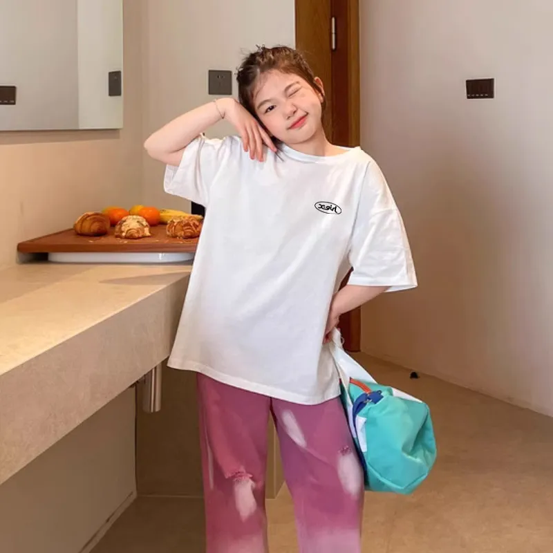 【90-160cm】目を奪われる 売れ筋 快適 トレンド カジュアル 女の子 半袖 Ｔシャツ