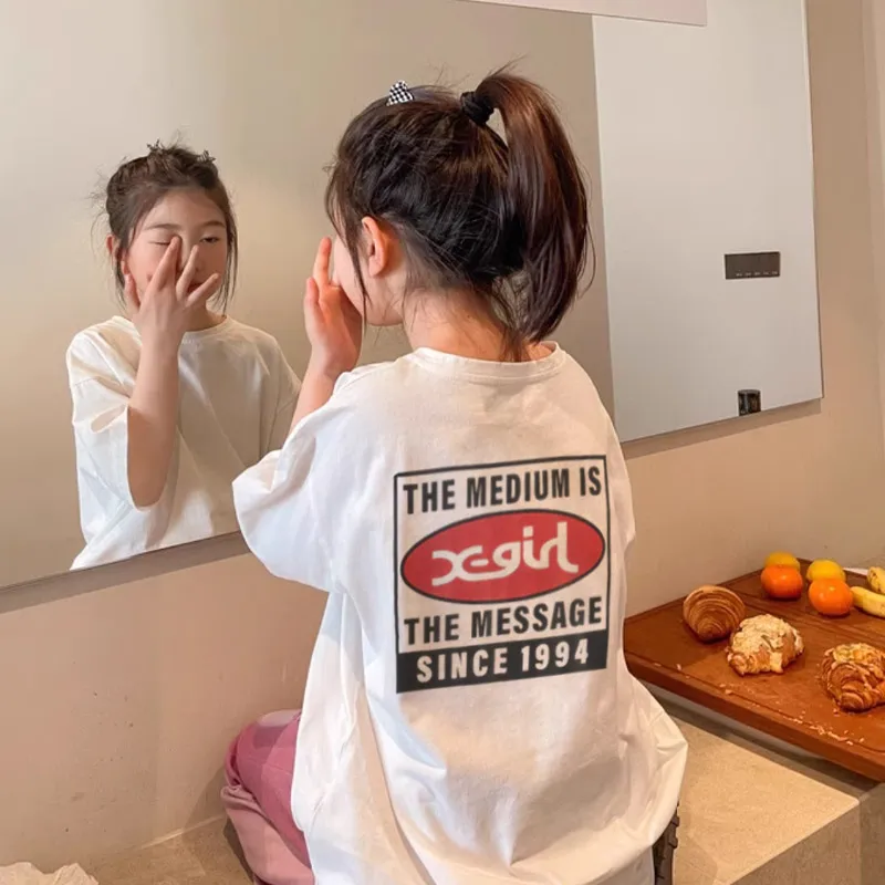 【90-160cm】目を奪われる 売れ筋 快適 トレンド カジュアル 女の子 半袖 Ｔシャツ