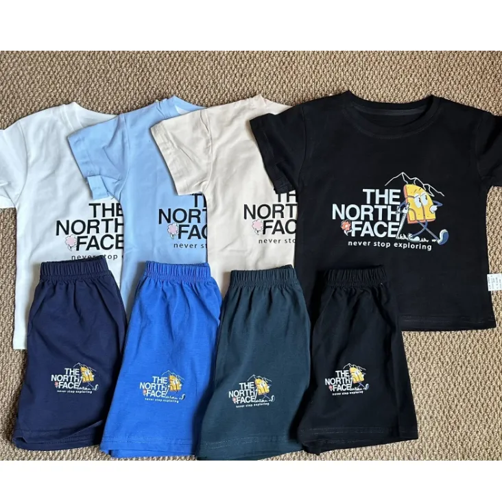 【80-130cm】二点セット 大人気 カジュアル 動きやすい 半袖Ｔシャツ＋ショートパンツ セットアップ