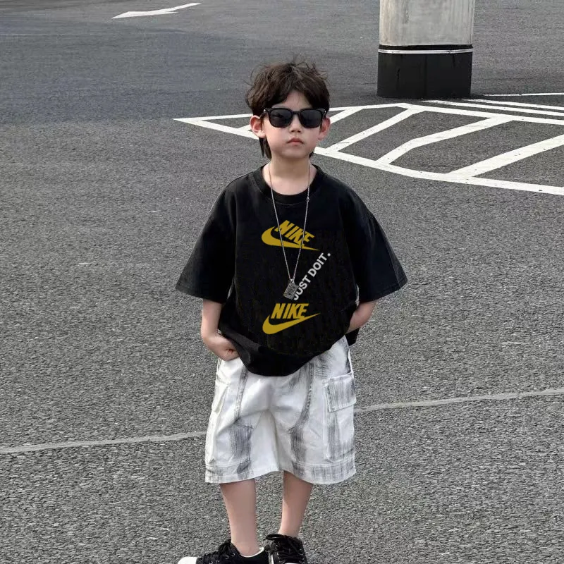 【90-160cm】リラックス感ある 大人気 カジュアル かっこいい 男の子 半袖 Ｔシャツ
