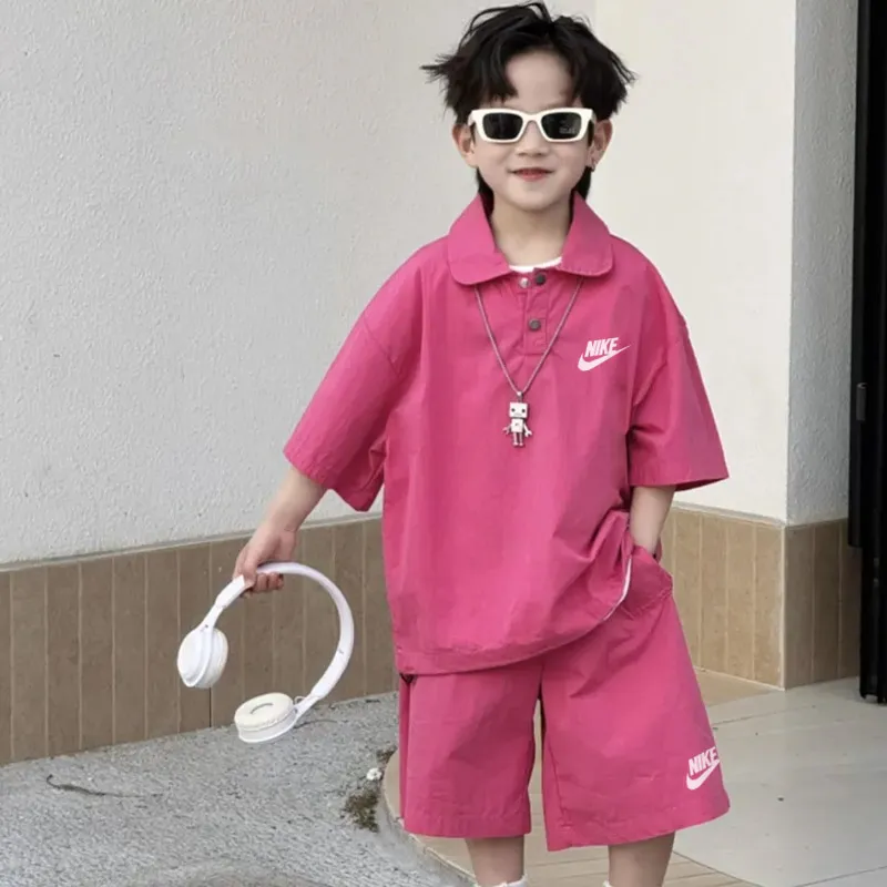 【100-150cm】二点セット 話題沸騰中 着やすい カッコイイ 快適 半袖Ｔシャツ＋ショートパンツ セットアップ
