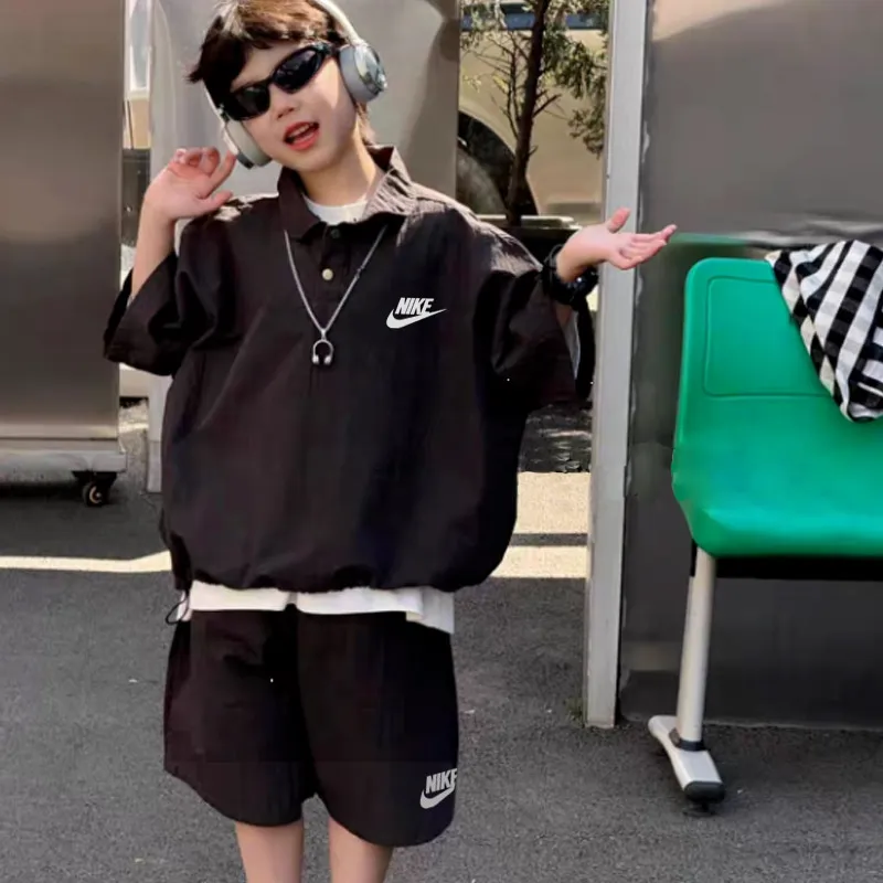 【100-150cm】二点セット 話題沸騰中 着やすい カッコイイ 快適 半袖Ｔシャツ＋ショートパンツ セットアップ