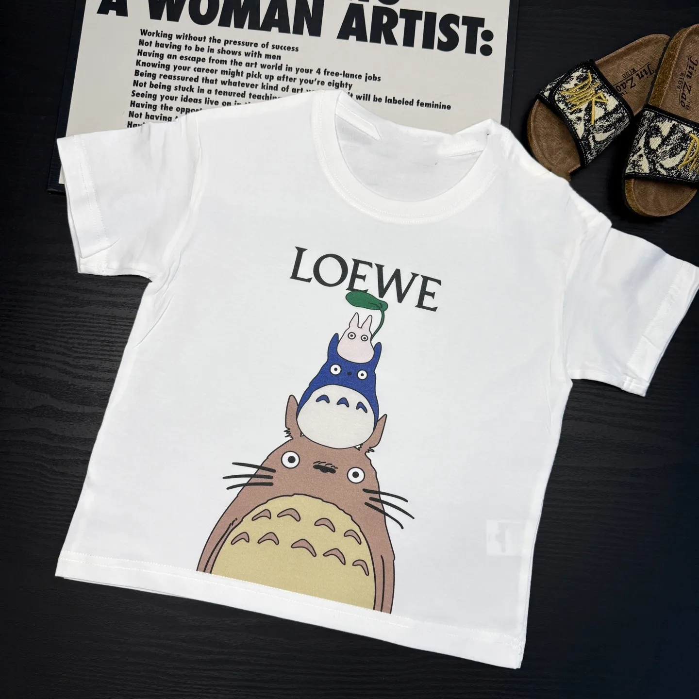 【90-160cm】絶対見逃さないで カジュアル カートゥーン 快適な着心地 半袖 Ｔシャツ