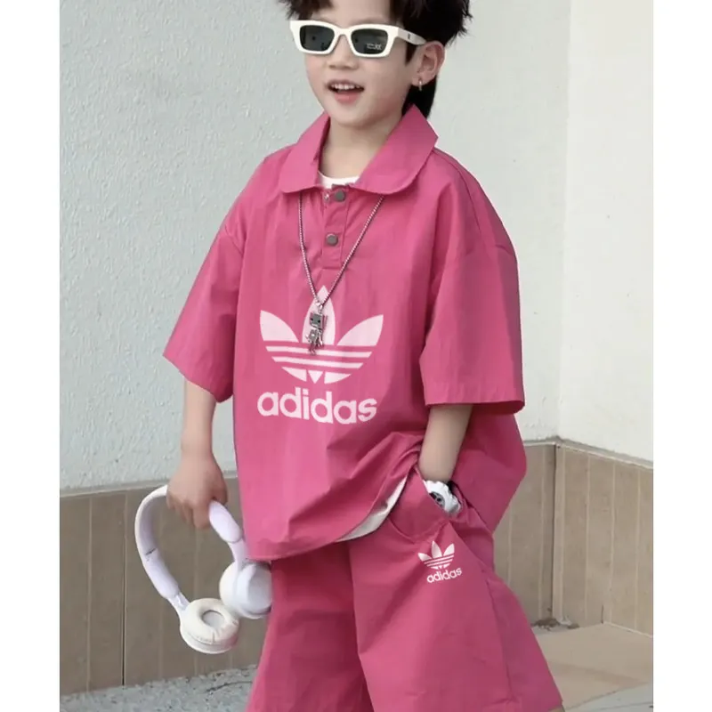 【100-150cm】二点セット よく売れる 大活躍 動きやすさ抜群 男の子 半袖Ｔシャツ＋ショートパンツ セットアップ